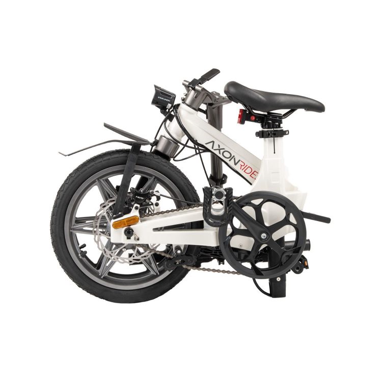 Axon Pro 7 Folding eBike - Folded - White