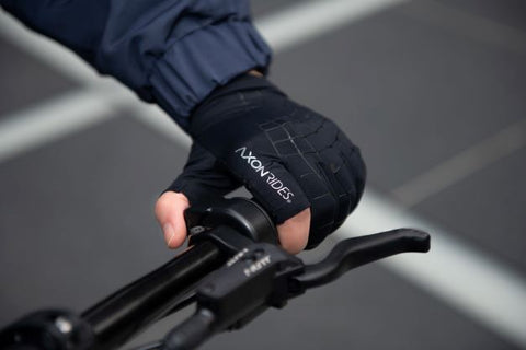 Axon Rides Fingerless Cycling Gloves for eBikes