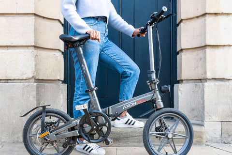 Axon Rides eBike Test Rides Axon Grey Unfolded