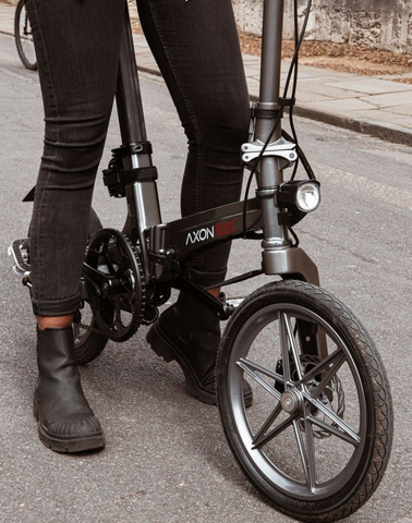 Foldable eBike with built in lights Integrated Lights on Foldable eBike