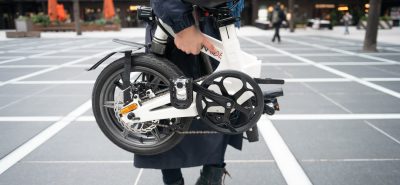 A lightweight and foldable electric bike from Axon Rides